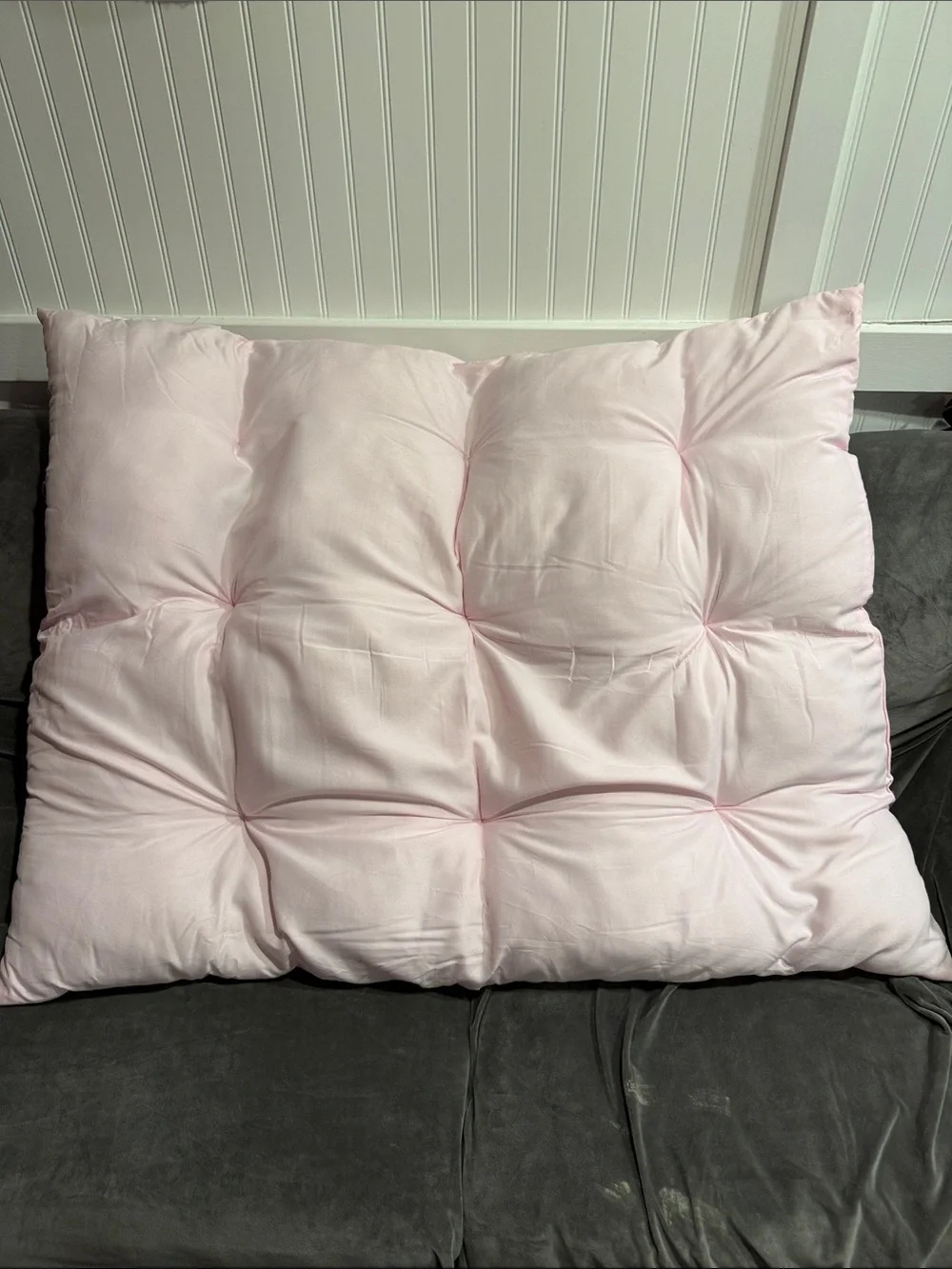 Plush Tufted Pillow Top Sham - Light Pink